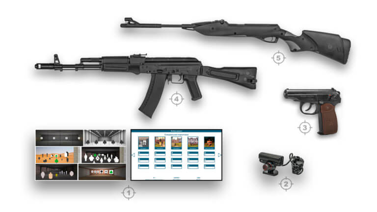 интерактивный тир для нормативов по стрельбе и образования ТИР ЭЛЕКТРОН